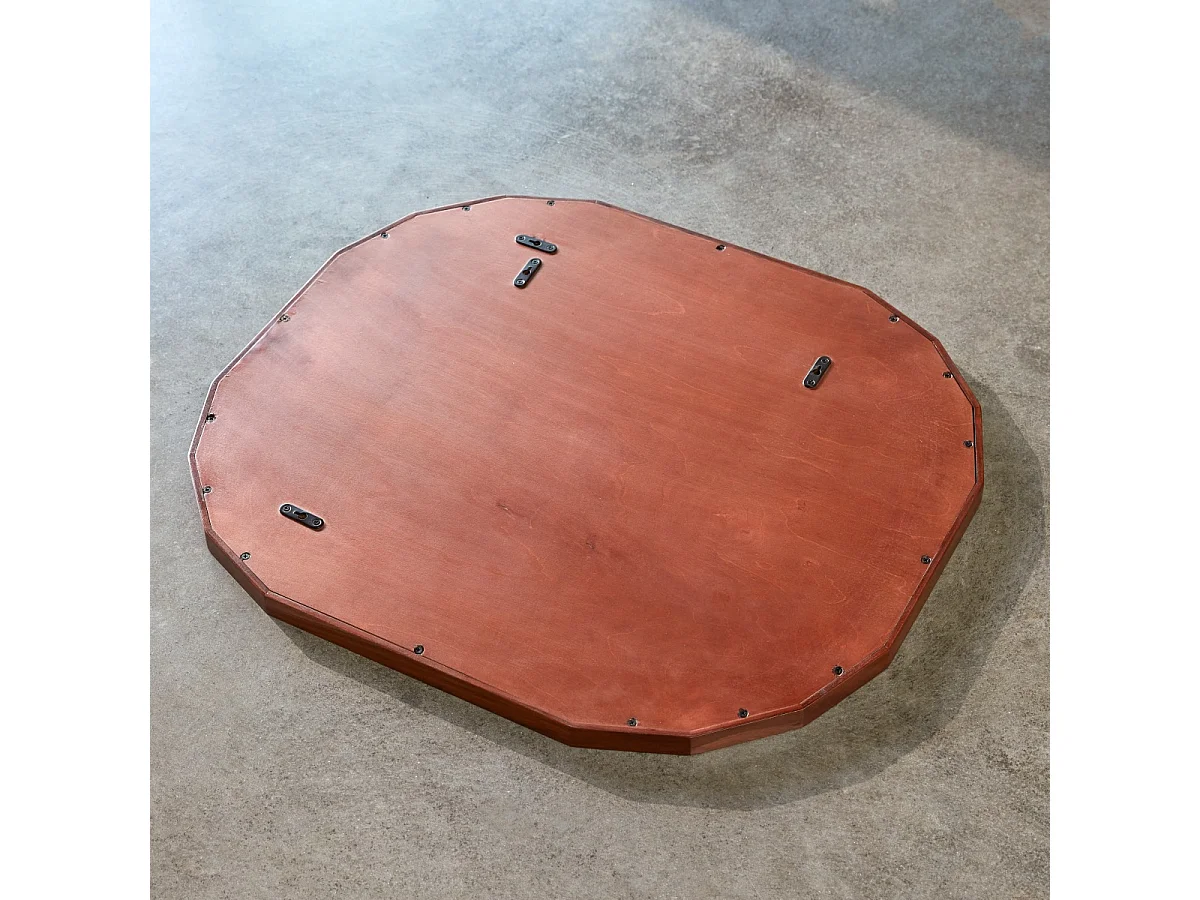 Specchio decorativo in legno di palissandro massello 80x70 cm Jade