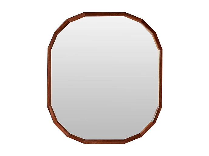 Specchio decorativo in legno di palissandro massello 80x70 cm Jade