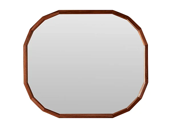 Specchio decorativo in legno di palissandro massello 80x70 cm Jade