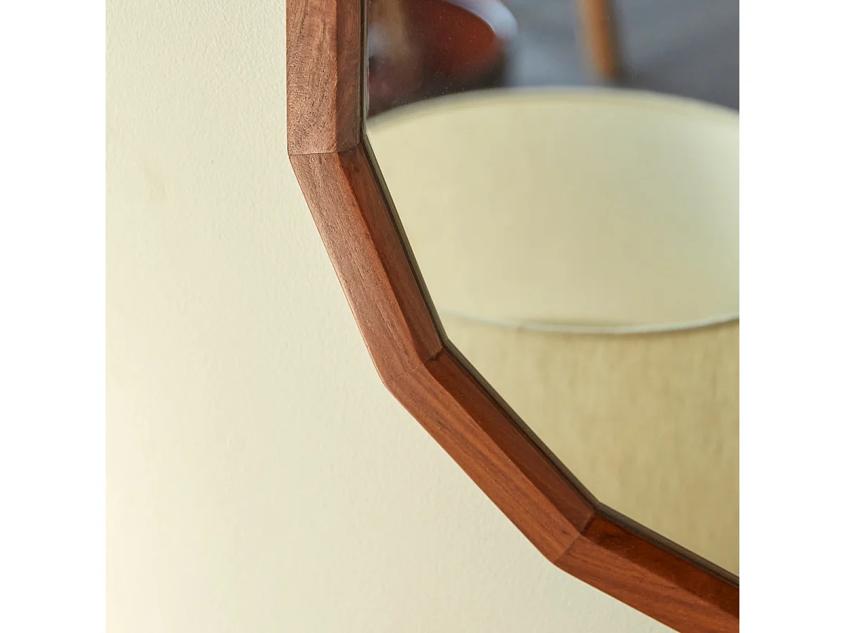 Dekospiegel Jade aus massivem Palisanderholz, 120 x 56 cm