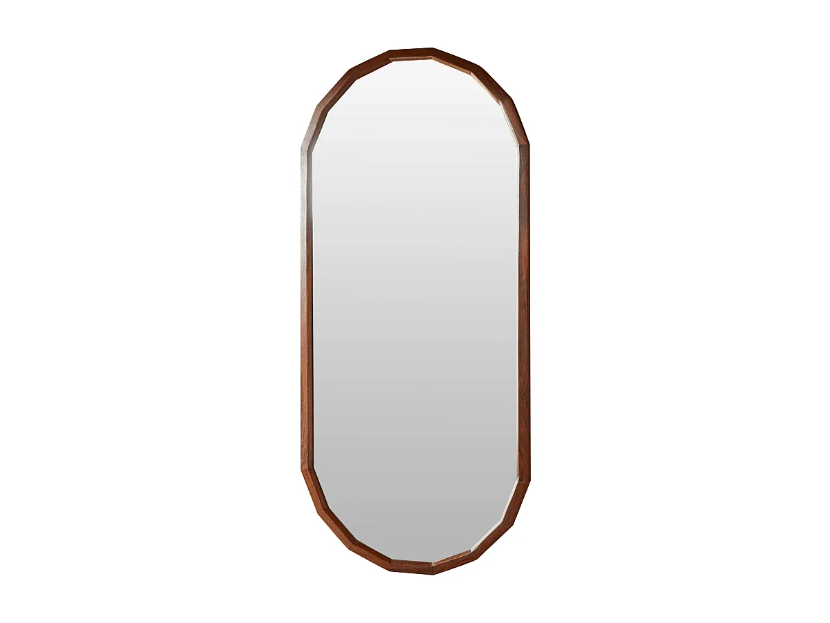 Dekospiegel Jade aus massivem Palisanderholz, 120 x 56 cm