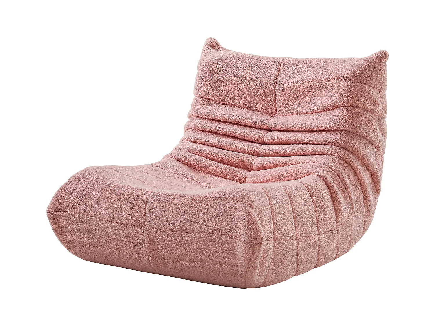 Fauteuil Paresseux avec Dossier,Grand Pouf Poire pour Adultes,Lazy Canapé Individuel Canapé de Sol, Chambre à Coucher(rose)