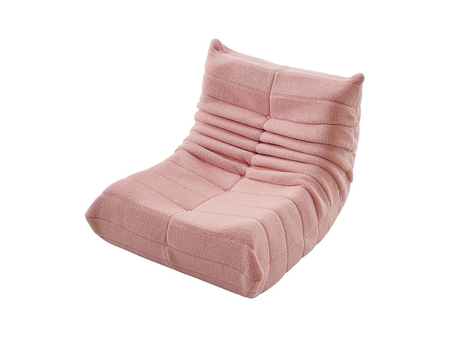 Fauteuil Paresseux avec Dossier,Grand Pouf Poire pour Adultes,Lazy Canapé Individuel Canapé de Sol, Chambre à Coucher(rose)