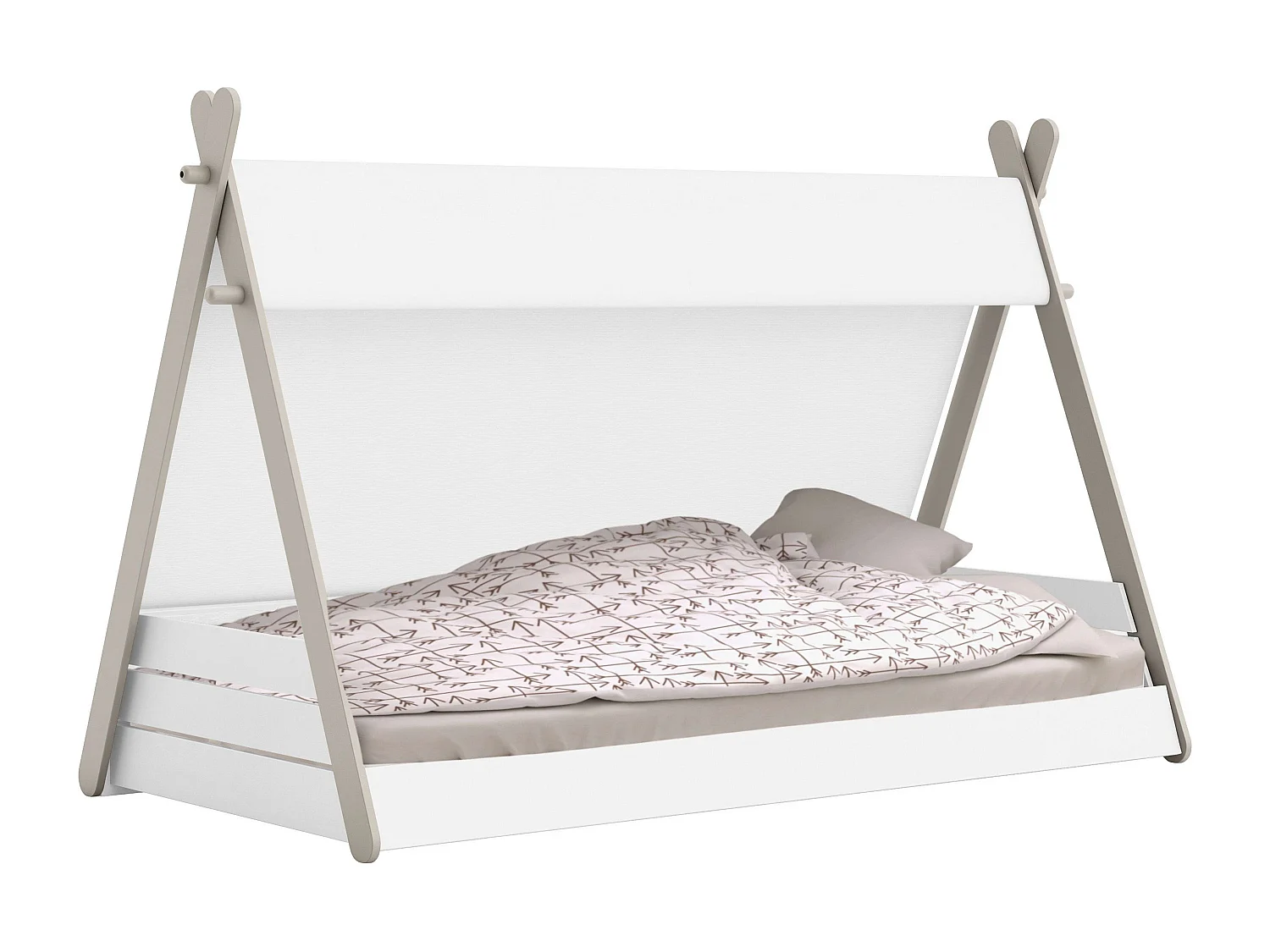 Cama Juvenil Infantil Totem Tipi Tienda India con Somier 90x200 cm
