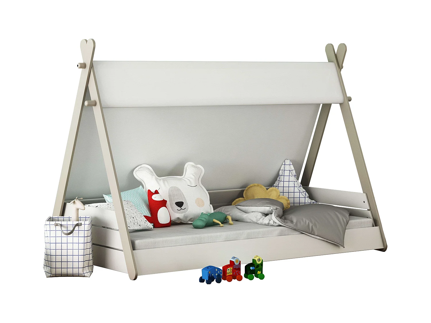 Cama Juvenil Infantil Totem Tipi Tienda India con Somier 90x200 cm