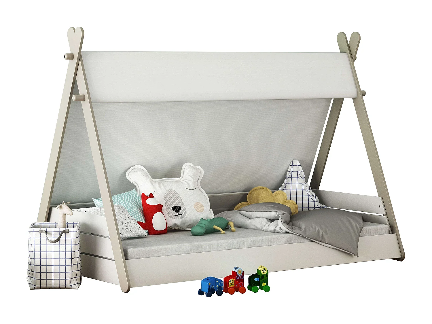 Cama Juvenil Infantil Totem Tipi Tienda India con Somier 90x200 cm
