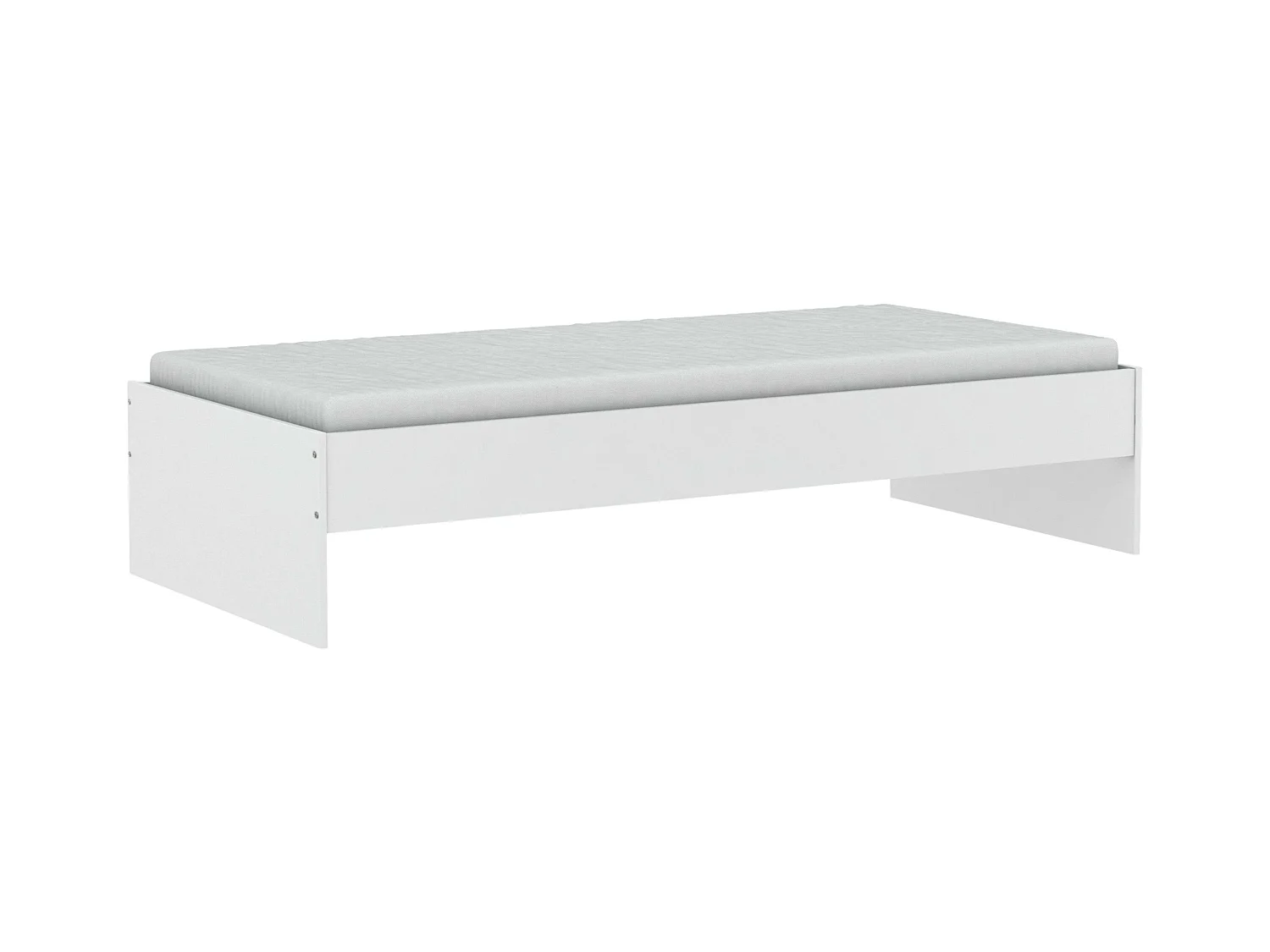 Cama Juvenil Tidy Blanca Habitación 90x200 cm Sin Somier