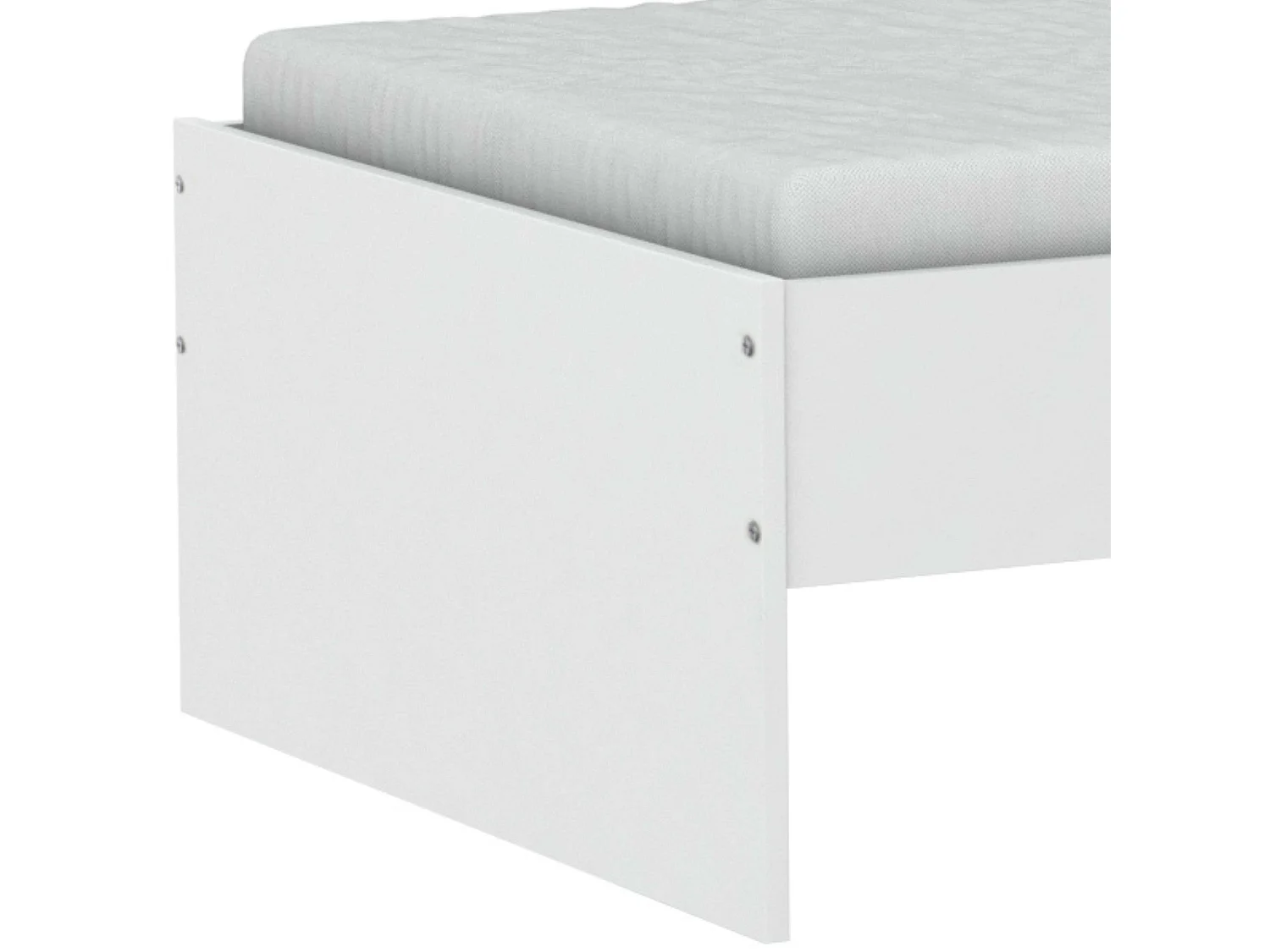 Cama Juvenil Tidy Blanca Habitación 90x200 cm Sin Somier