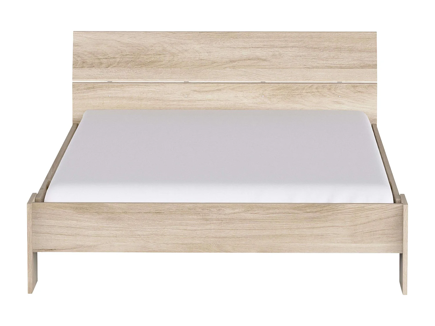 Cama matrimonio Prins dorm. color madera claro melamina 145x79x205 cm