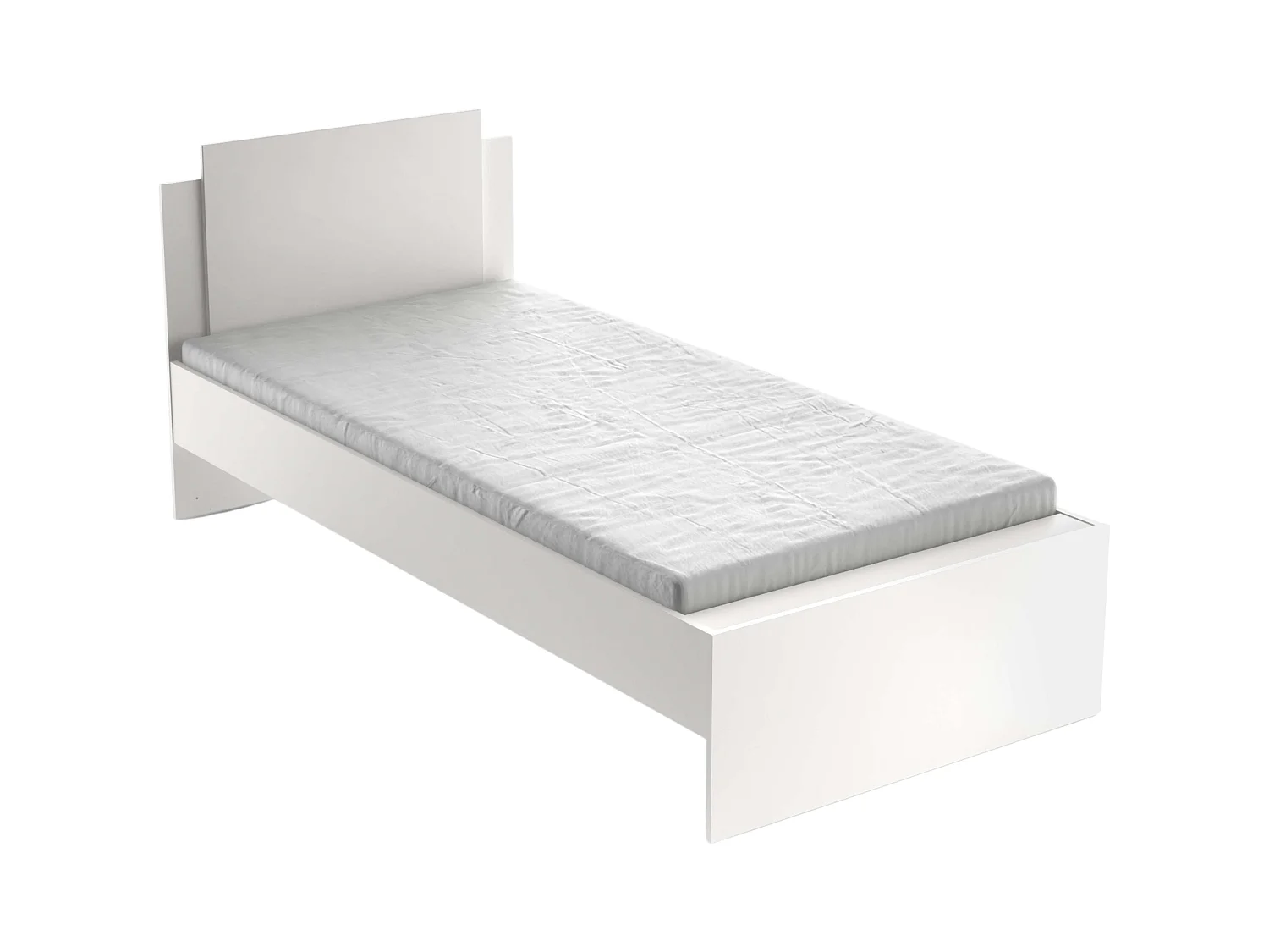 Cama Juvenil Life blanco mate nórdico 90x190-200cm