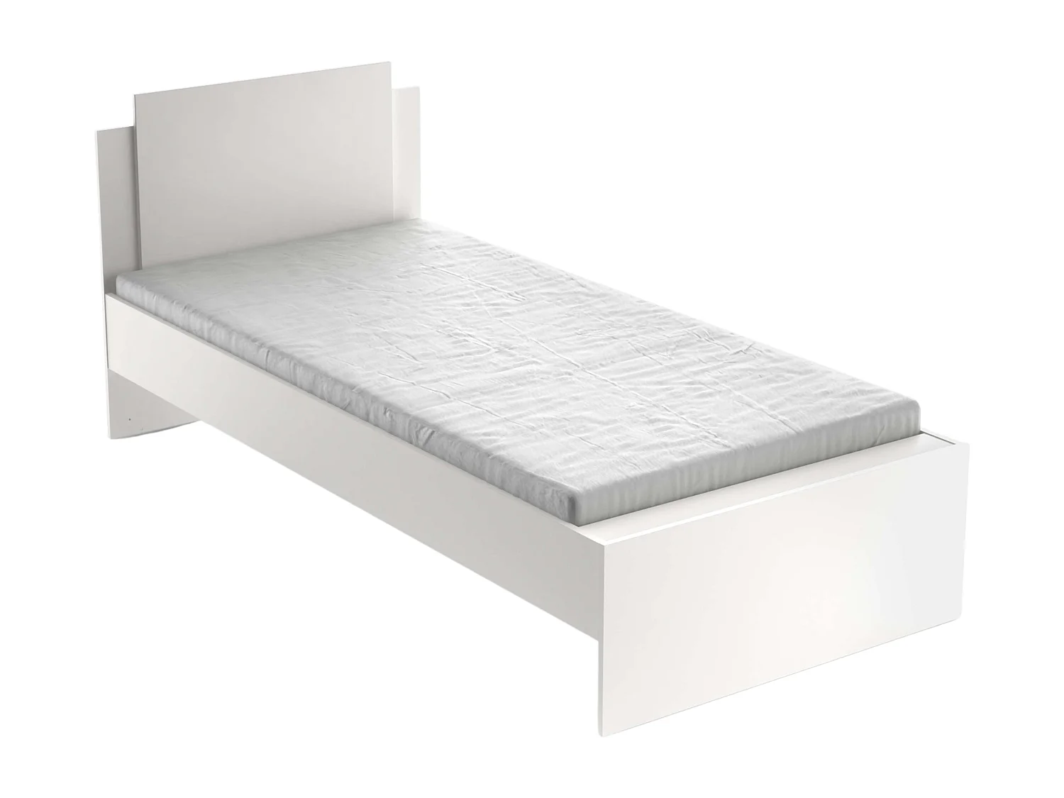 Cama Juvenil Life blanco mate nórdico 90x190-200cm