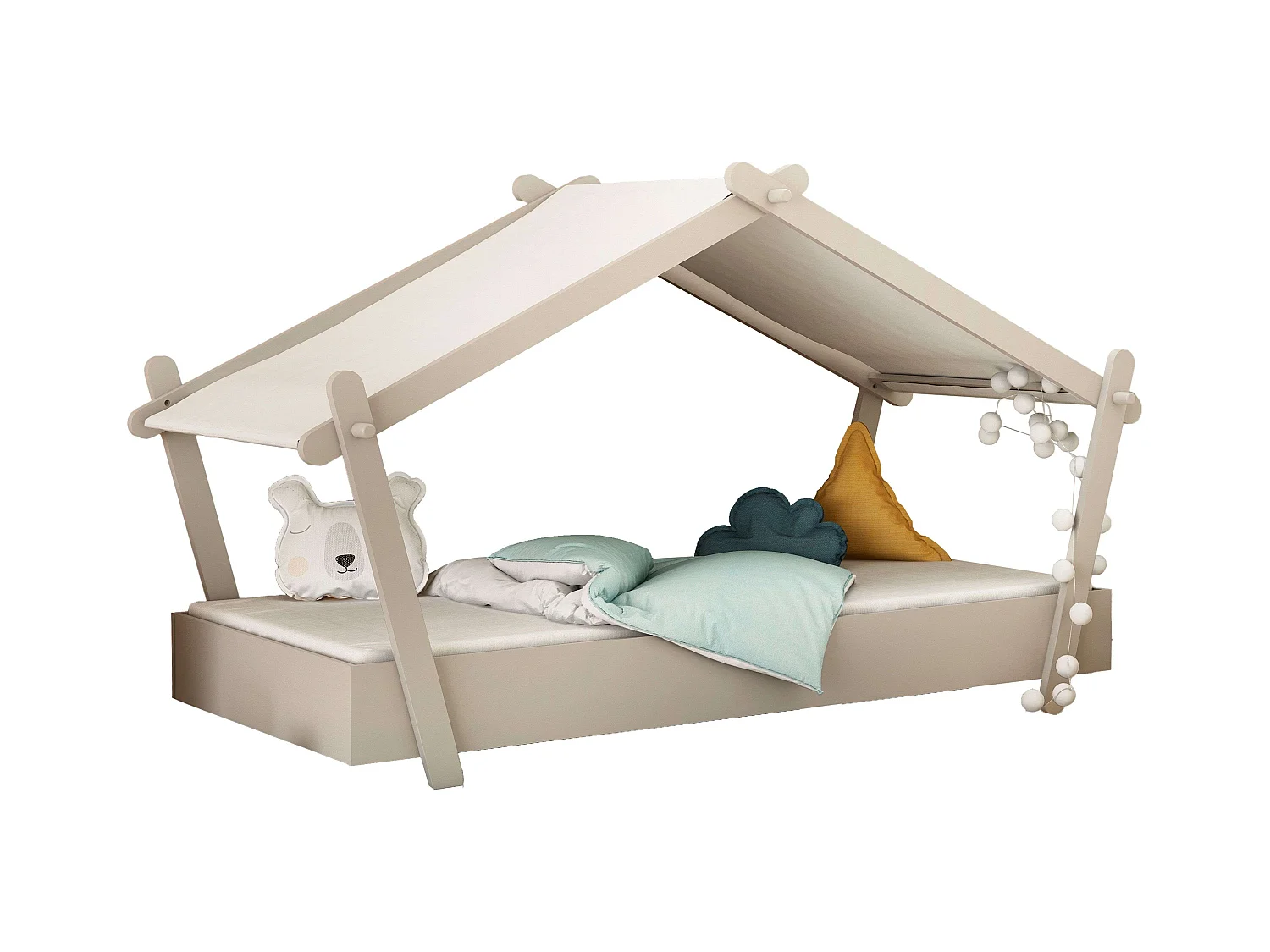 Cama Infantil Casita con Somier 223x130x102 cm