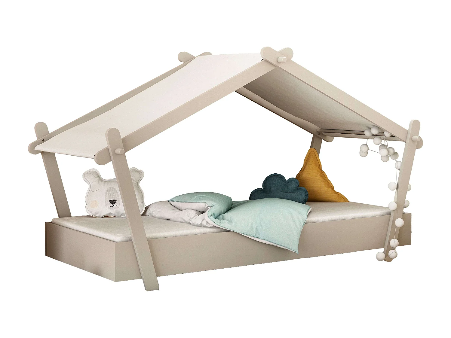 Cama Infantil Casita con Somier 223x130x102 cm