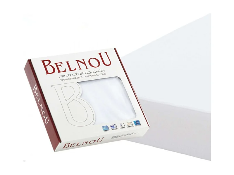 Protector Colchón Altea Impermeable/Transpirable, Algodón, Blanco, 150 cm