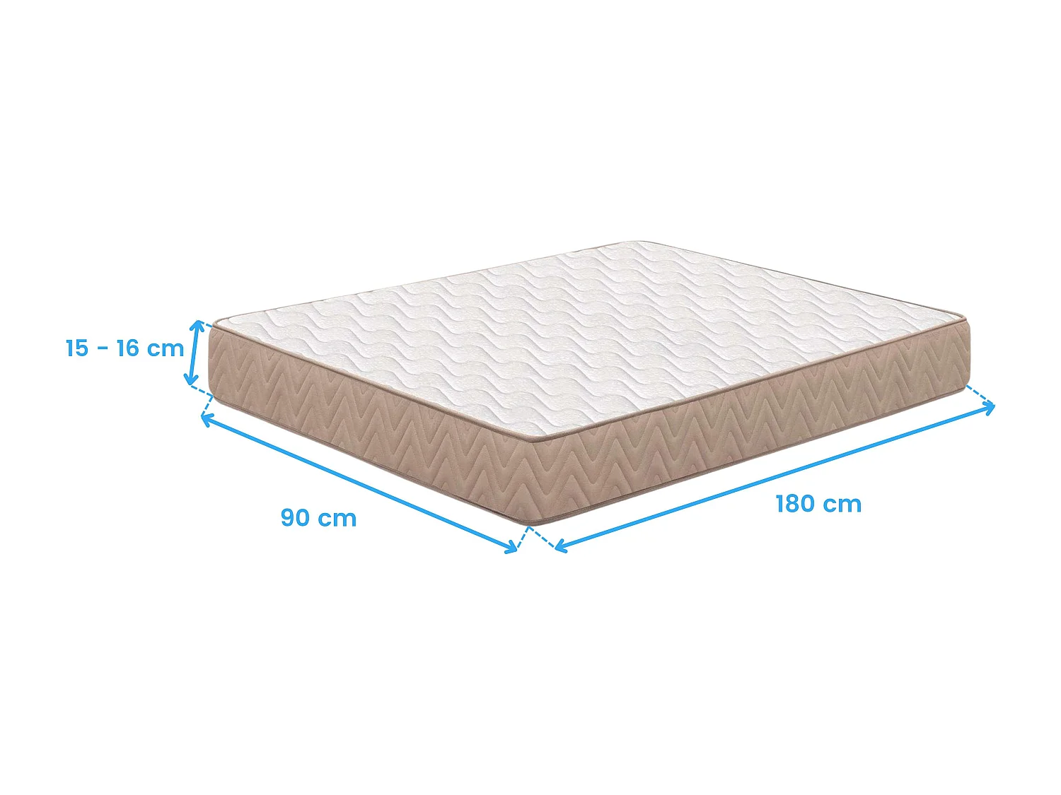 Pacote 2 Colchões: Eco Basic 90x180 cm + Maxi Basic 90x190 cm