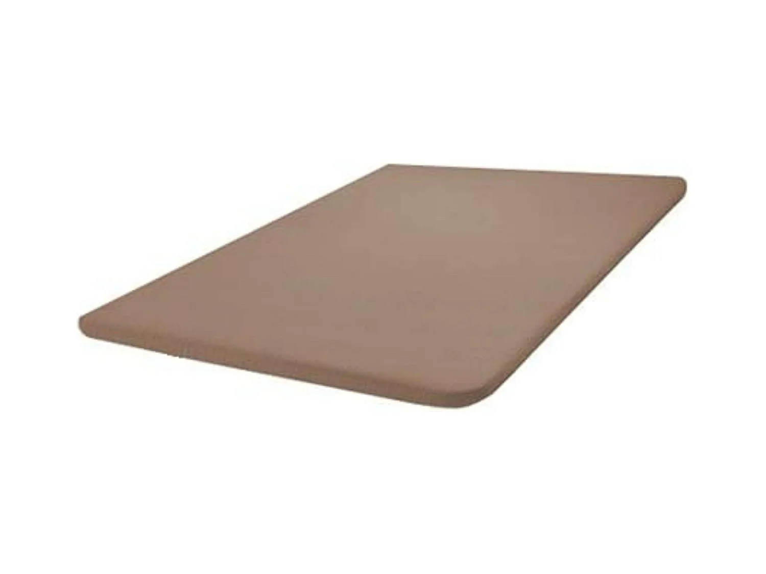 Base tapizada 105x180 cm, estructura acero, refuerzos, DM beige (sin patas)