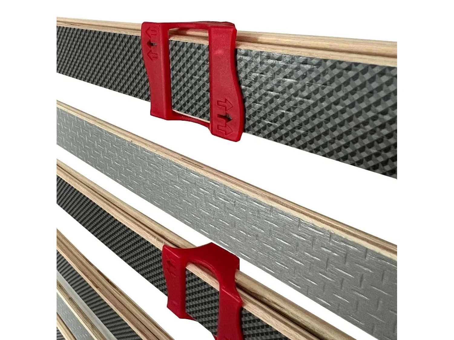 Somier XL 180x190 cm multiláminas tubo 40x30 mm haya, unión, 8 patas