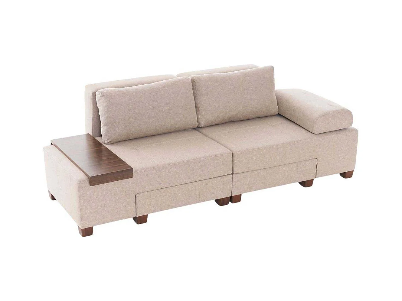 Canapé 3 places convertible en lin Penna