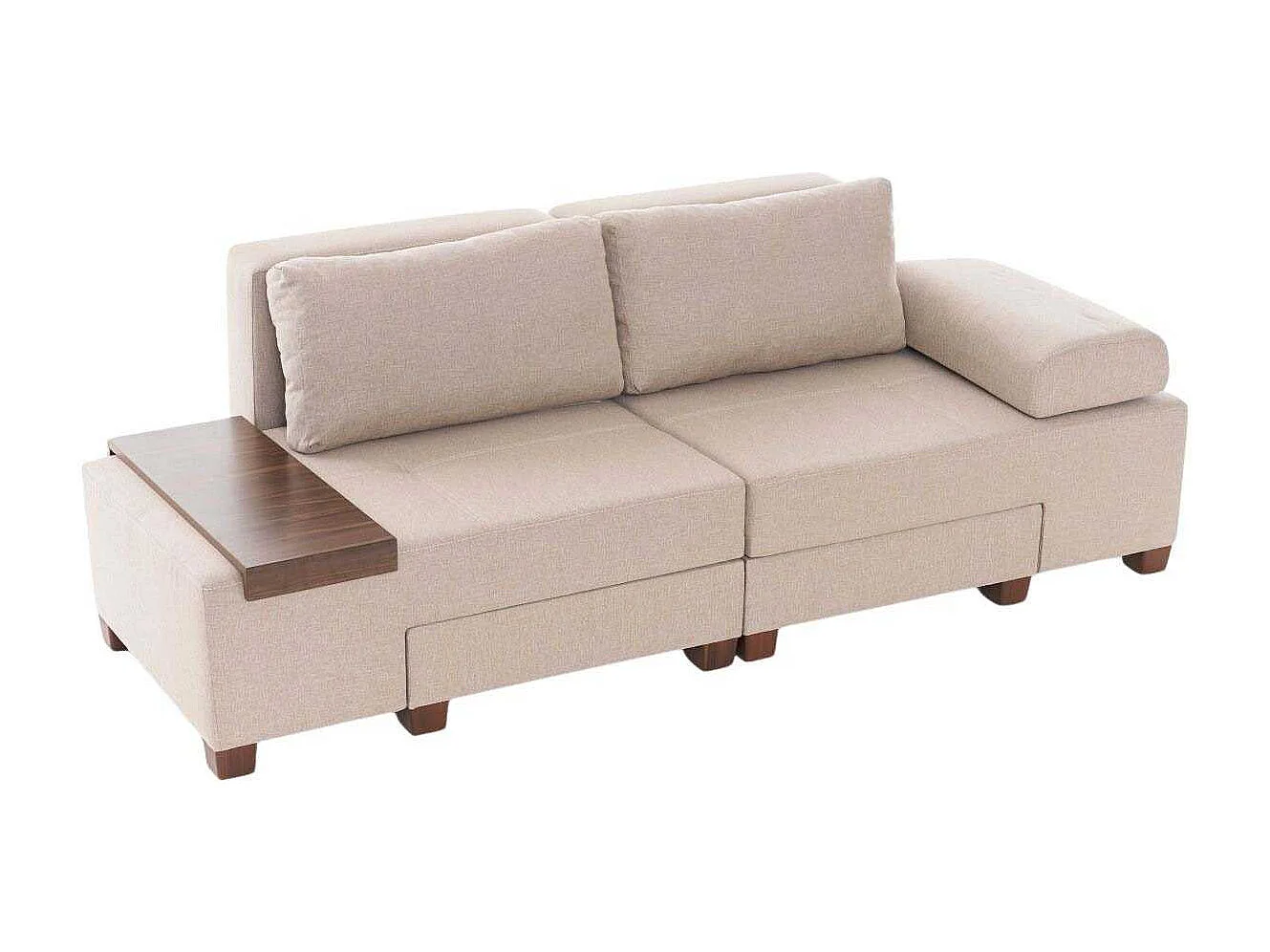 Canapé 3 places convertible en lin Penna