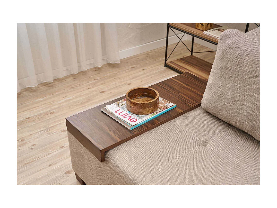 Canapé 3 places convertible en lin Penna