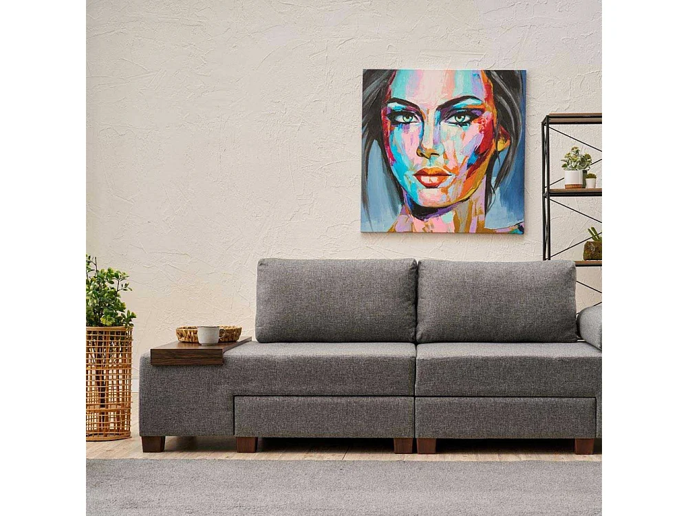 Canapé 3 places convertible en lin Penna