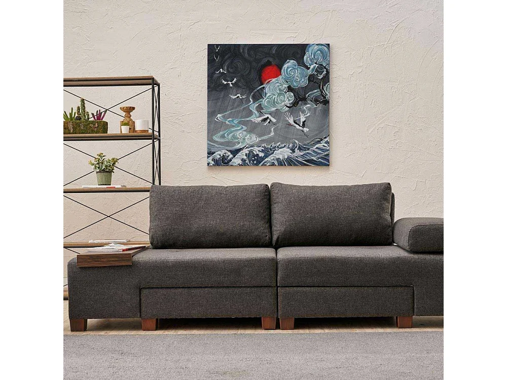 Canapé 3 places convertible en lin Penna