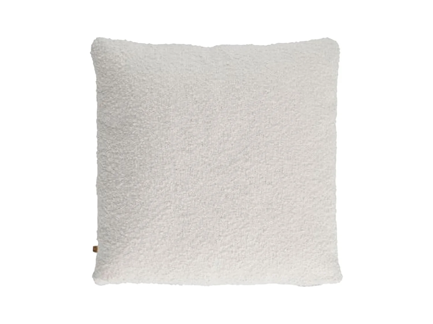 Coussin 40x40cm Tissu Bouclette Crème Déhoussable - IVY