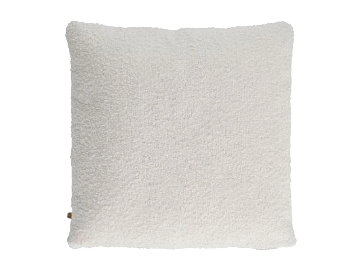 Coussin 40x40cm Tissu Bouclette Crème Déhoussable - IVY