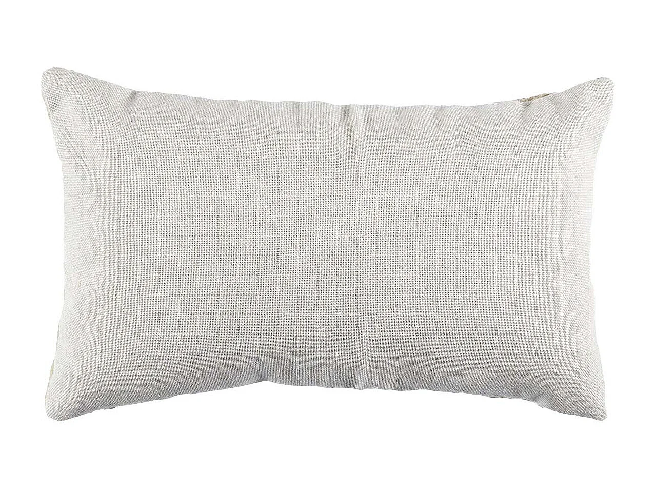 Coussin 30x50cm Crème Motifs Arrondis Marron et Bouclette Déhoussable - ARCAL