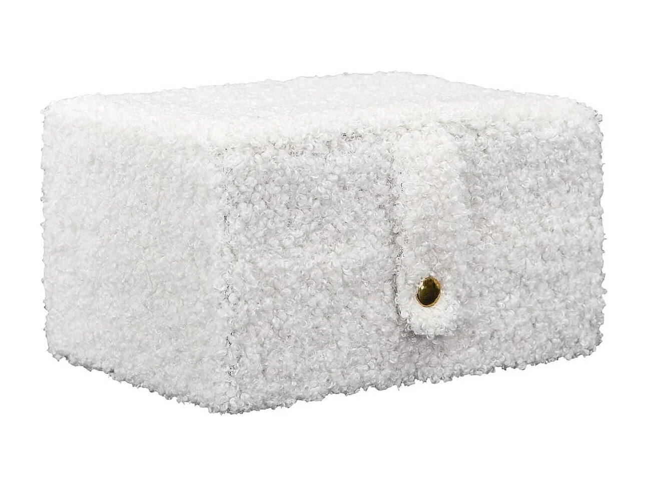 Boîte à bijoux blanc avec finitions bouclettes