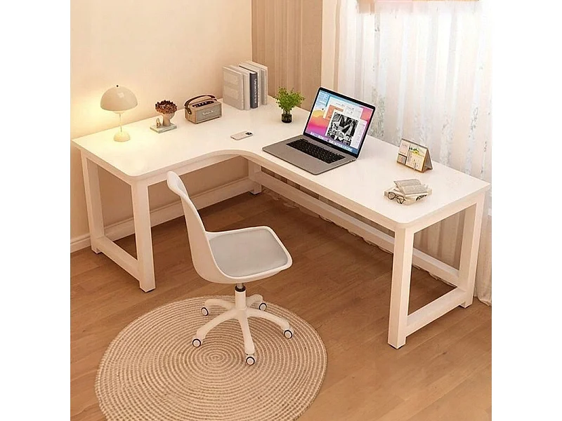 Grosser moderner weisser computer-eck-gaming-schreibtisch 120 cm