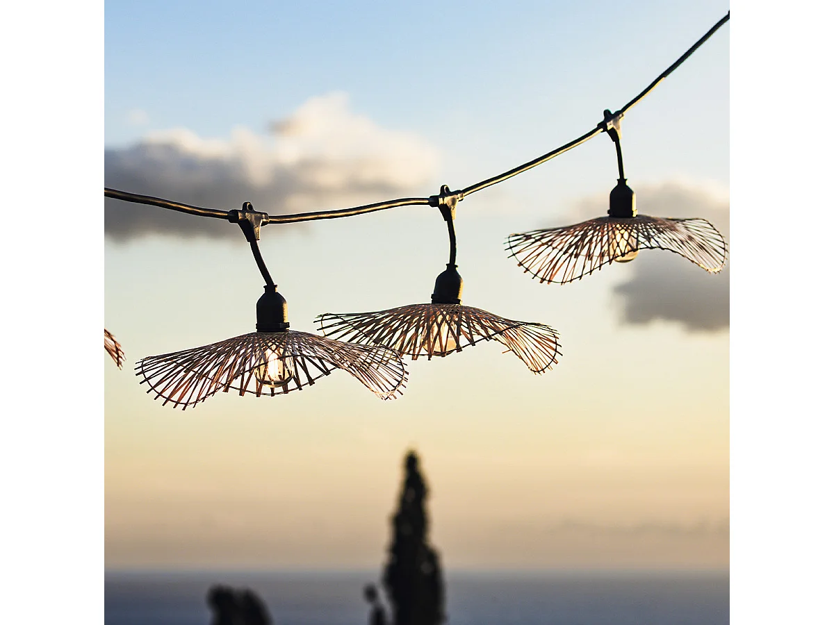 Guirlande lumineuse SERENITY Beige Bambou 6m