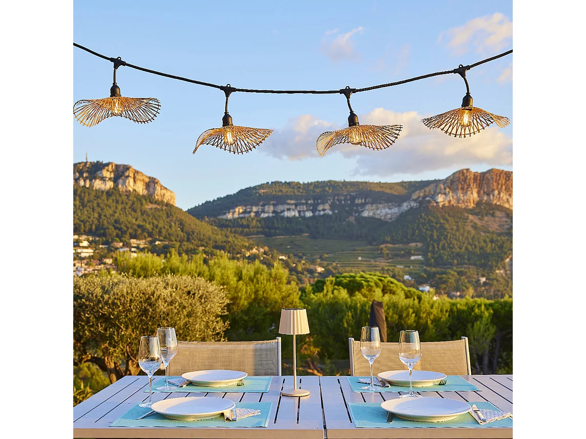 Guirlande lumineuse SERENITY Beige Bambou 6m