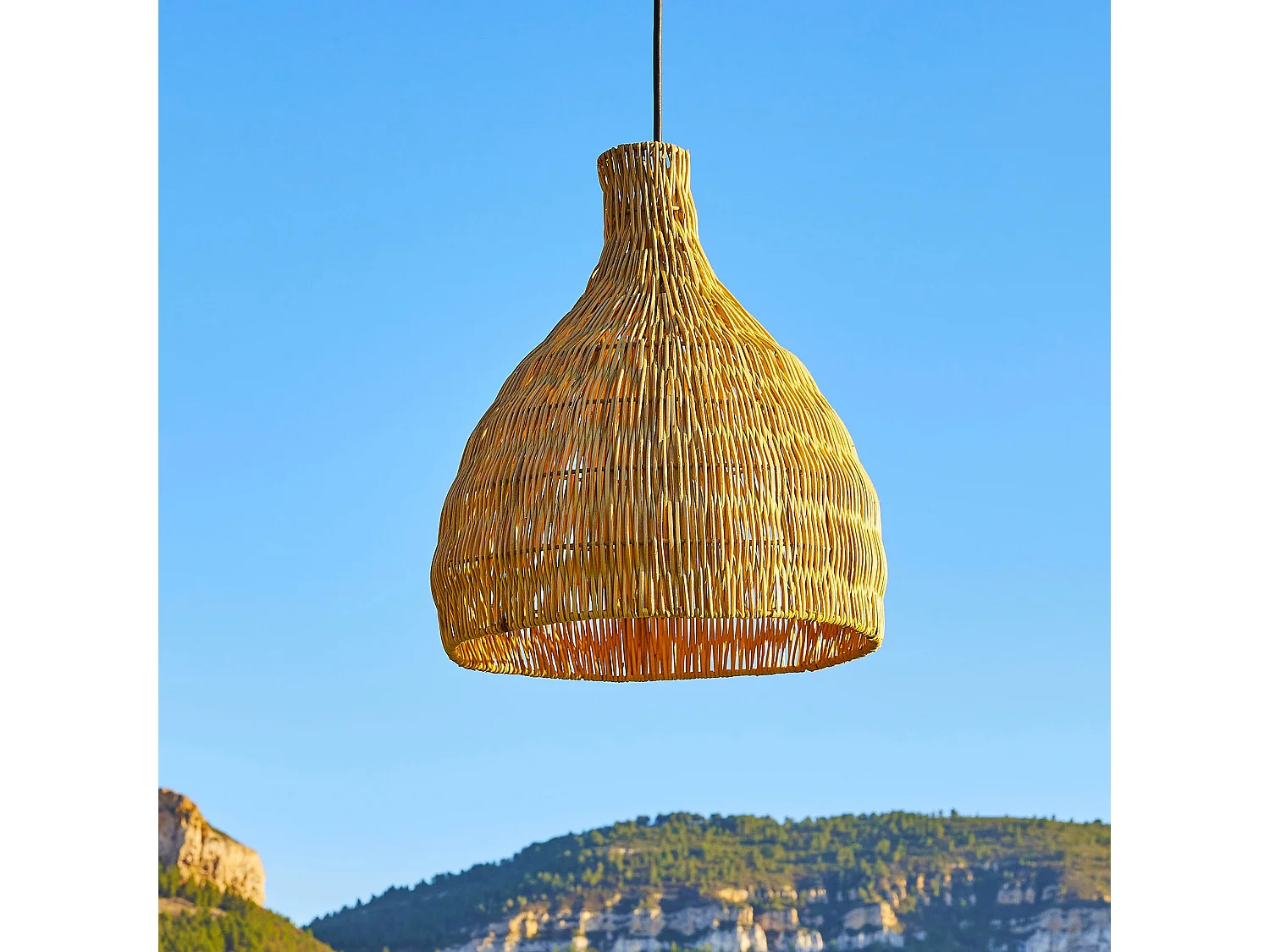 Abat jour naturel seul BELLA H38cm