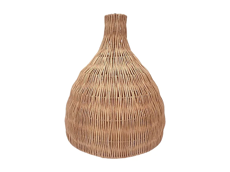 Abat-jour BELLA Marron Rotin H38cm