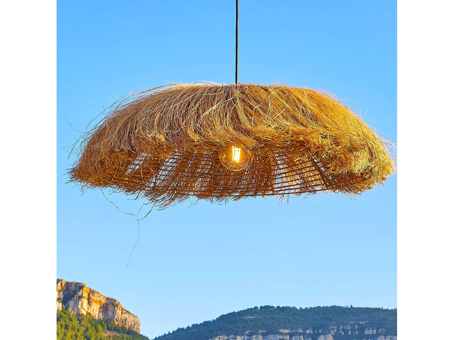 Abat-jour HAVANA Marron Jute H22cm