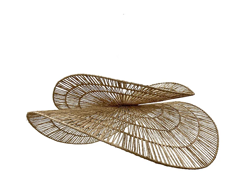 Abat-jour SOLARA Bois Jute H21cm