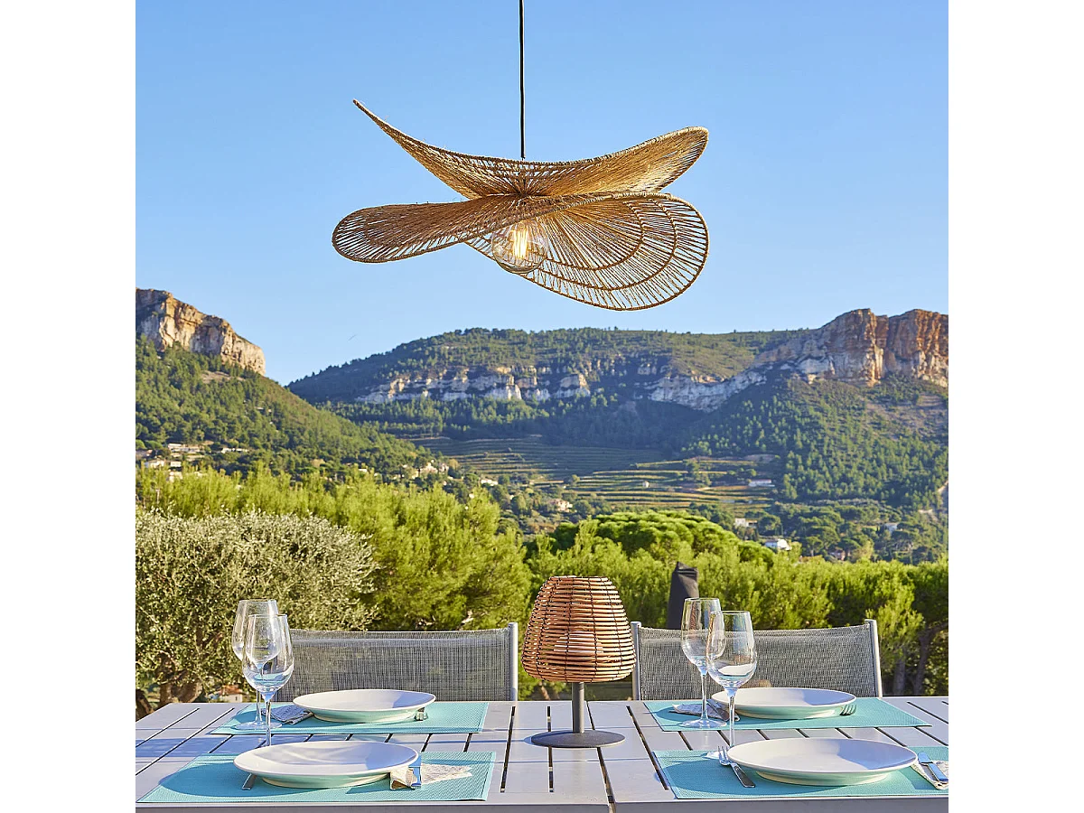 Abat jour naturel seul SOLARA H32cm