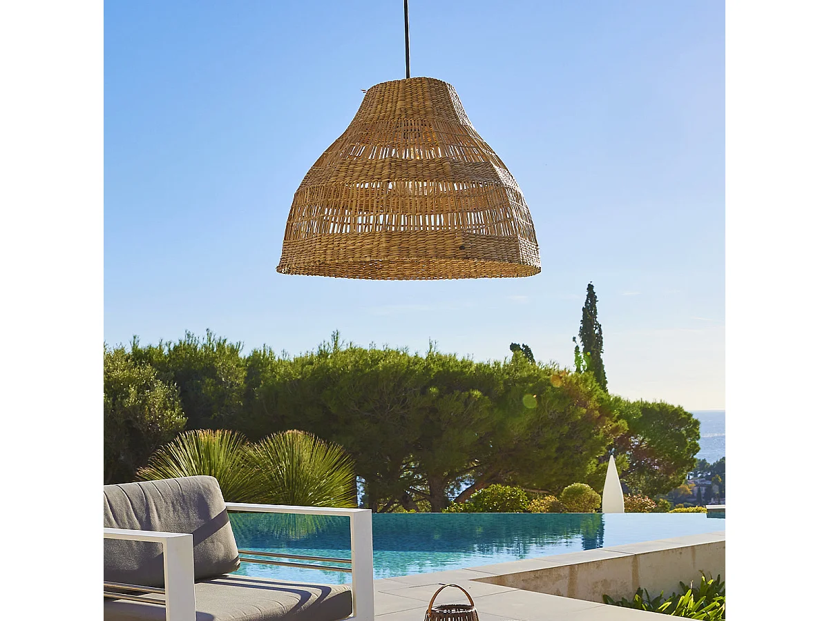 Abat jour naturel seul MERIDA H34cm