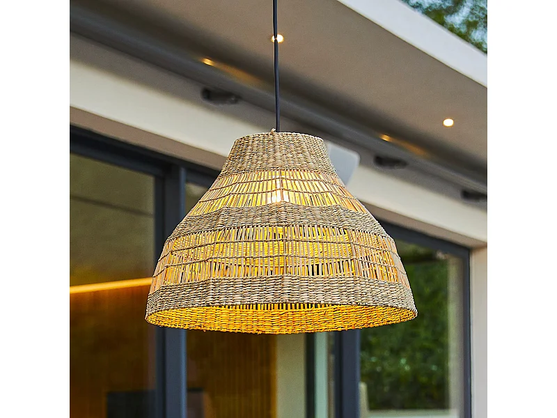 Abat jour naturel seul MERIDA H34cm