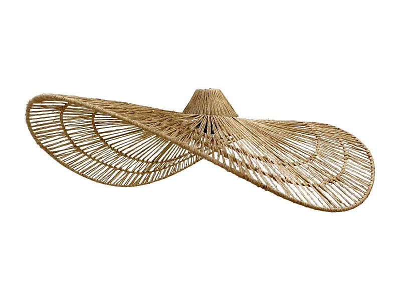 Abat-jour MARBELLA Beige jute naturel H14cm