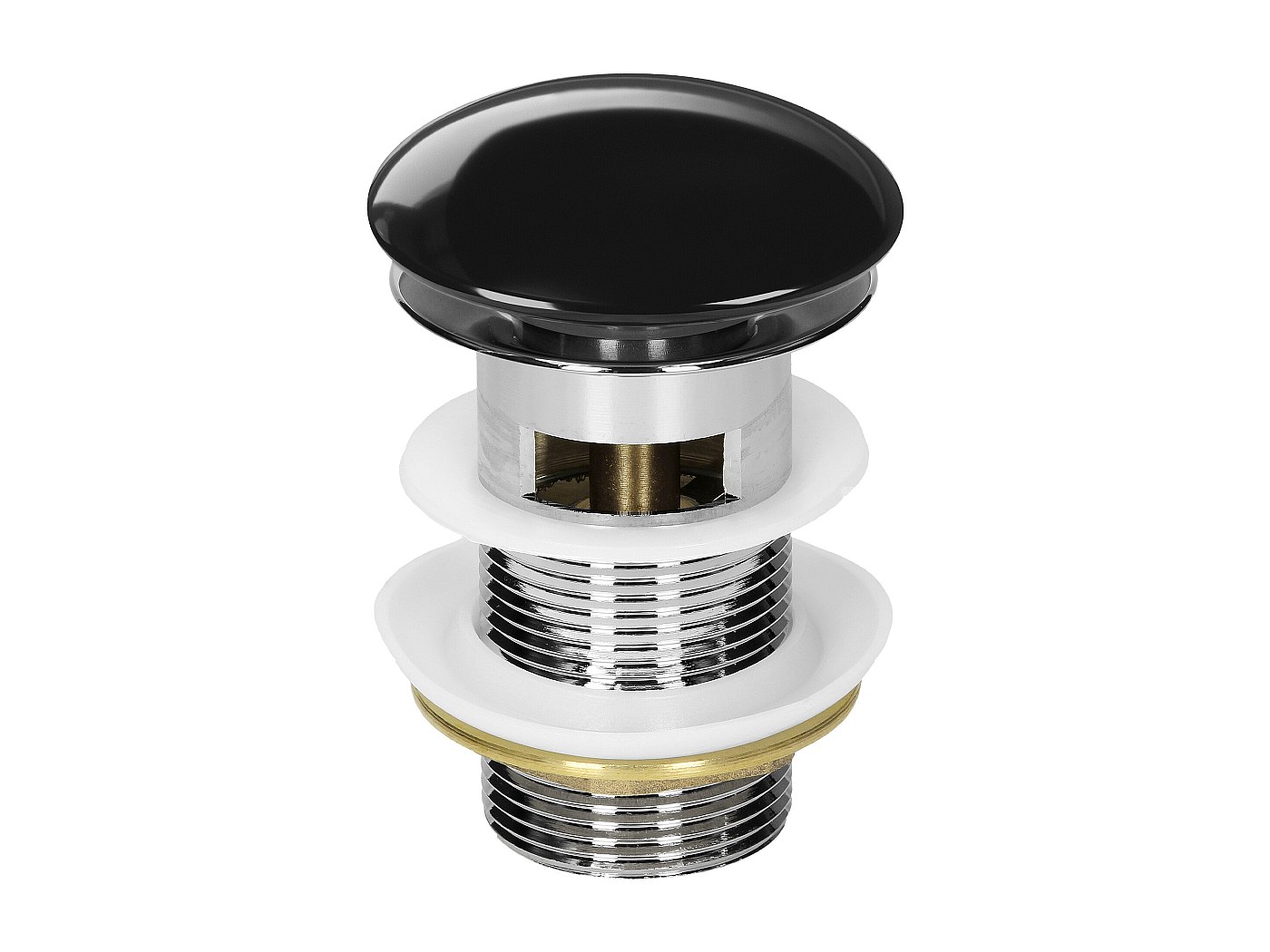 aloftars Sifone lavabo con scarico con troppopieno per lavabo, sifone