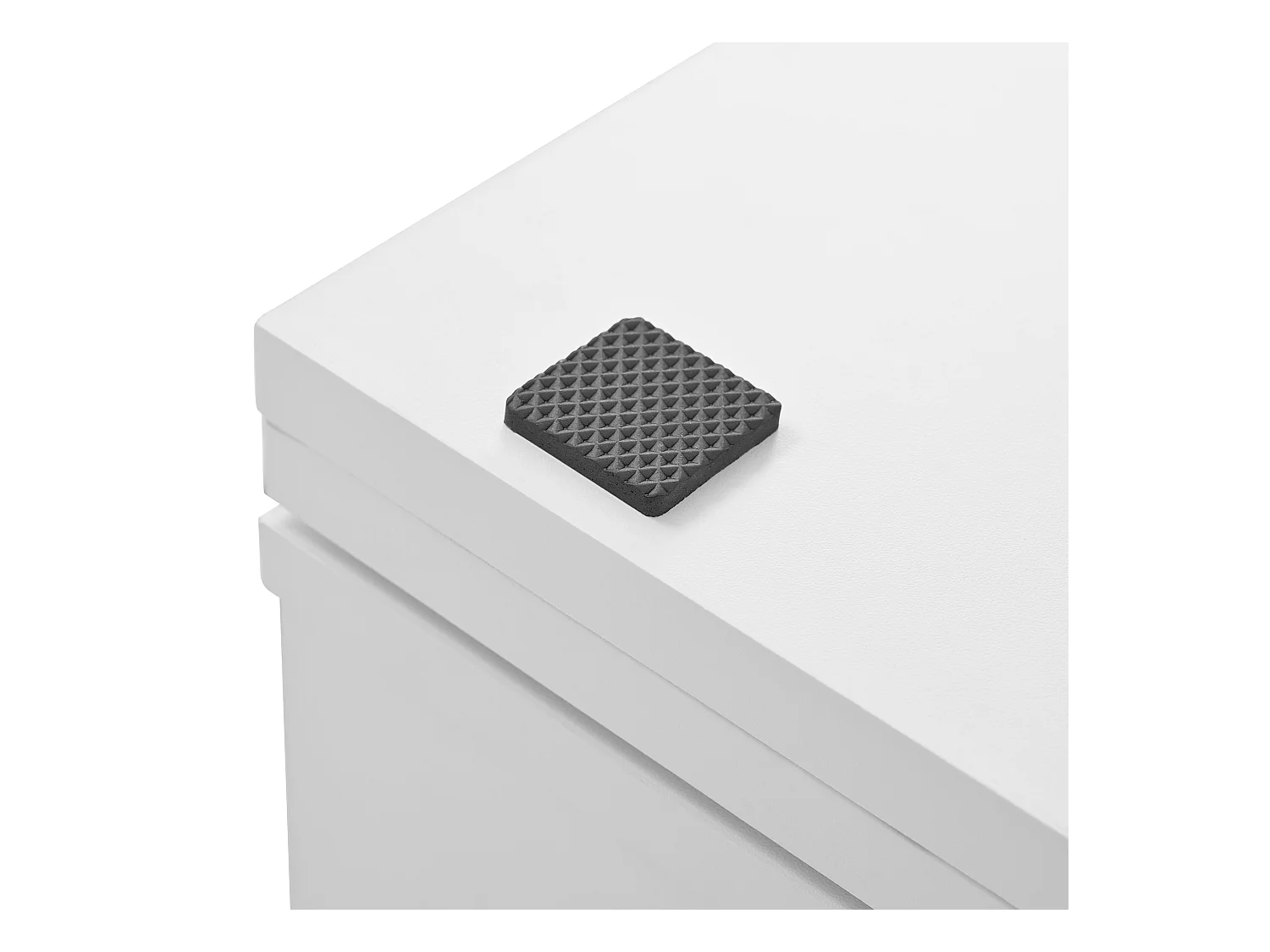 Meuble de bar pivotante blanc - Table de bar avec 2 portes vitrées et 2 compartiments de rangement ouverts - plateau pivotant