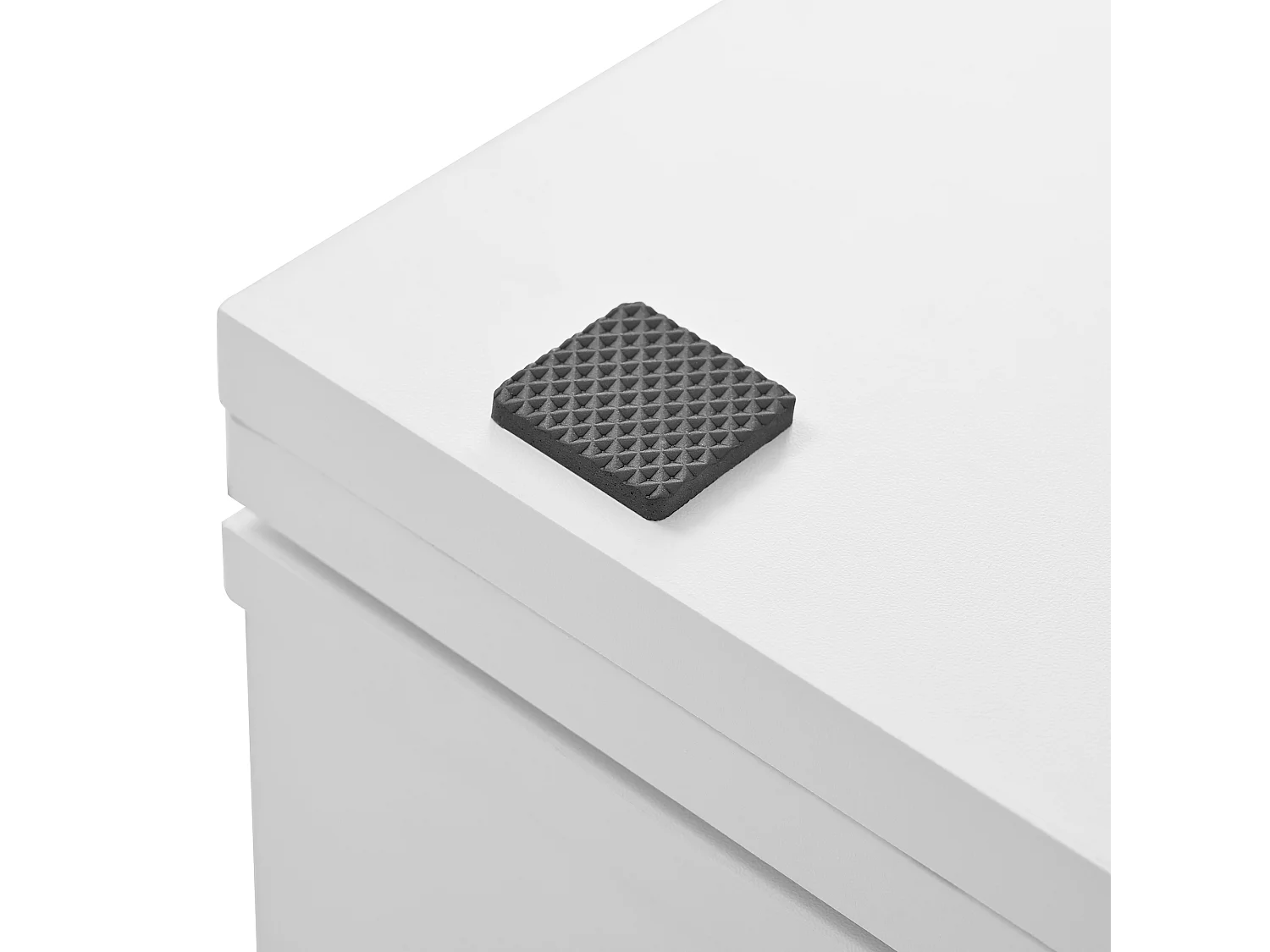 Meuble de bar pivotante blanc - Table de bar avec 2 portes vitrées et 2 compartiments de rangement ouverts - plateau pivotant