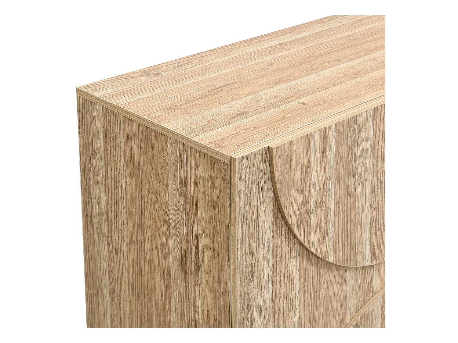 Buffet bois - Buffet 4 portes et compartiments multiples - avec tiroir escamotable