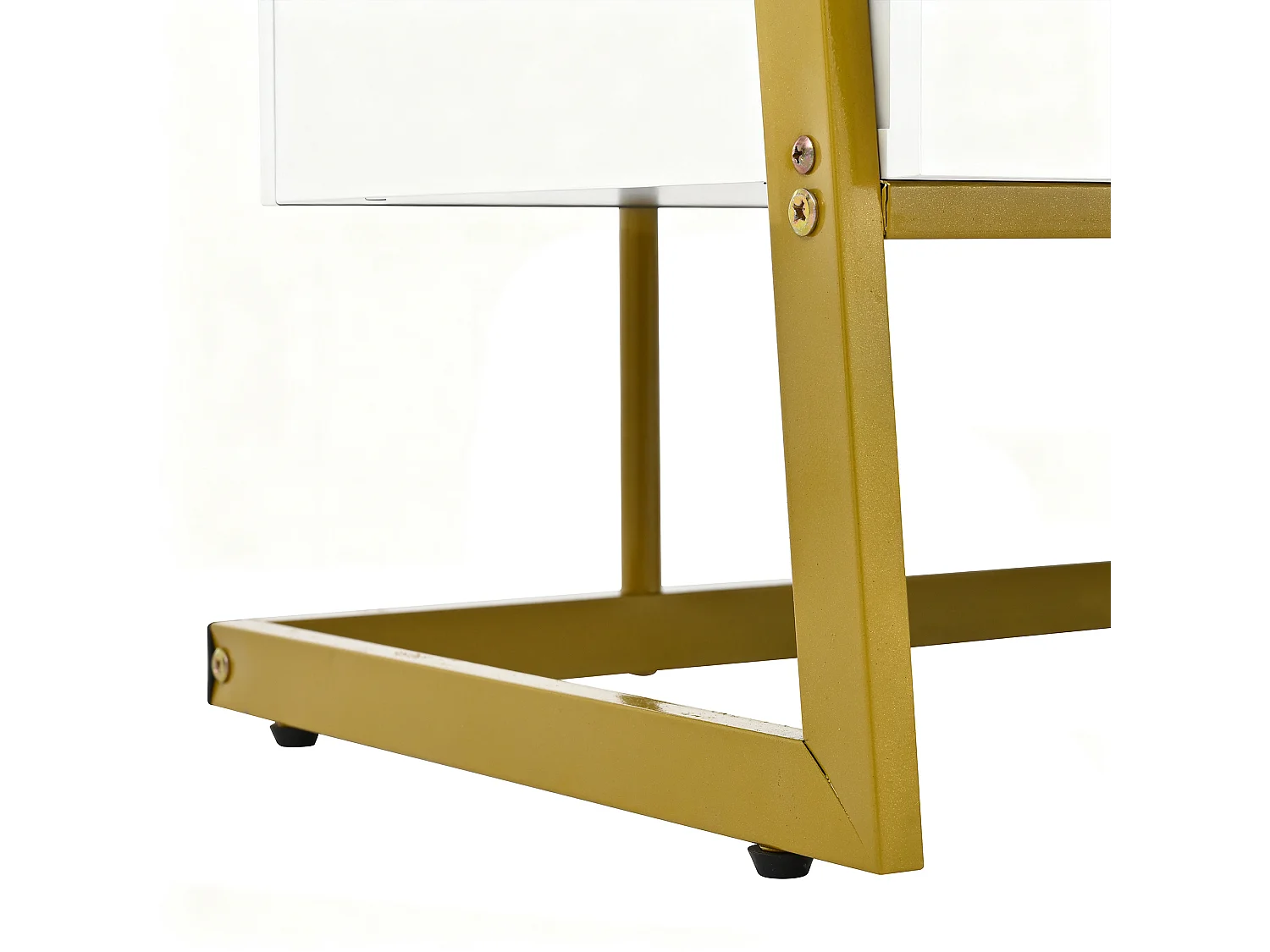 Porte-manteau blanc avec miroir – Vestiaire à 2 portes et patères – rangement ouvert et structure métallique