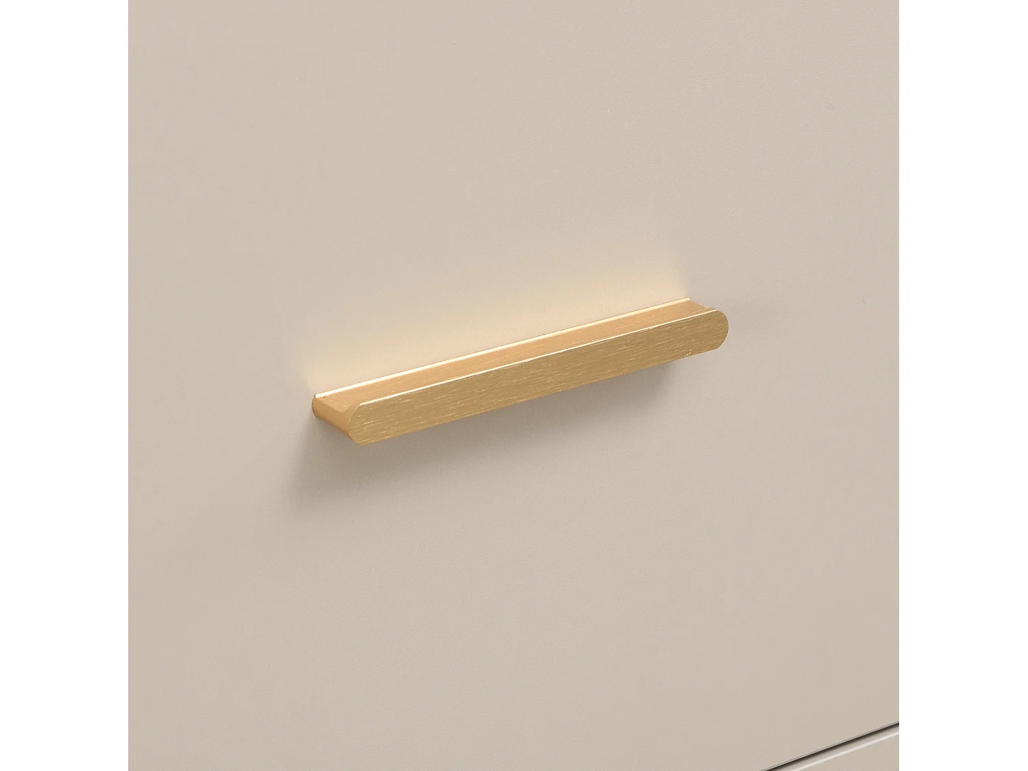 Perchero beige - Armario de 2 cajones y 3 puertas - Almacenamiento abierto