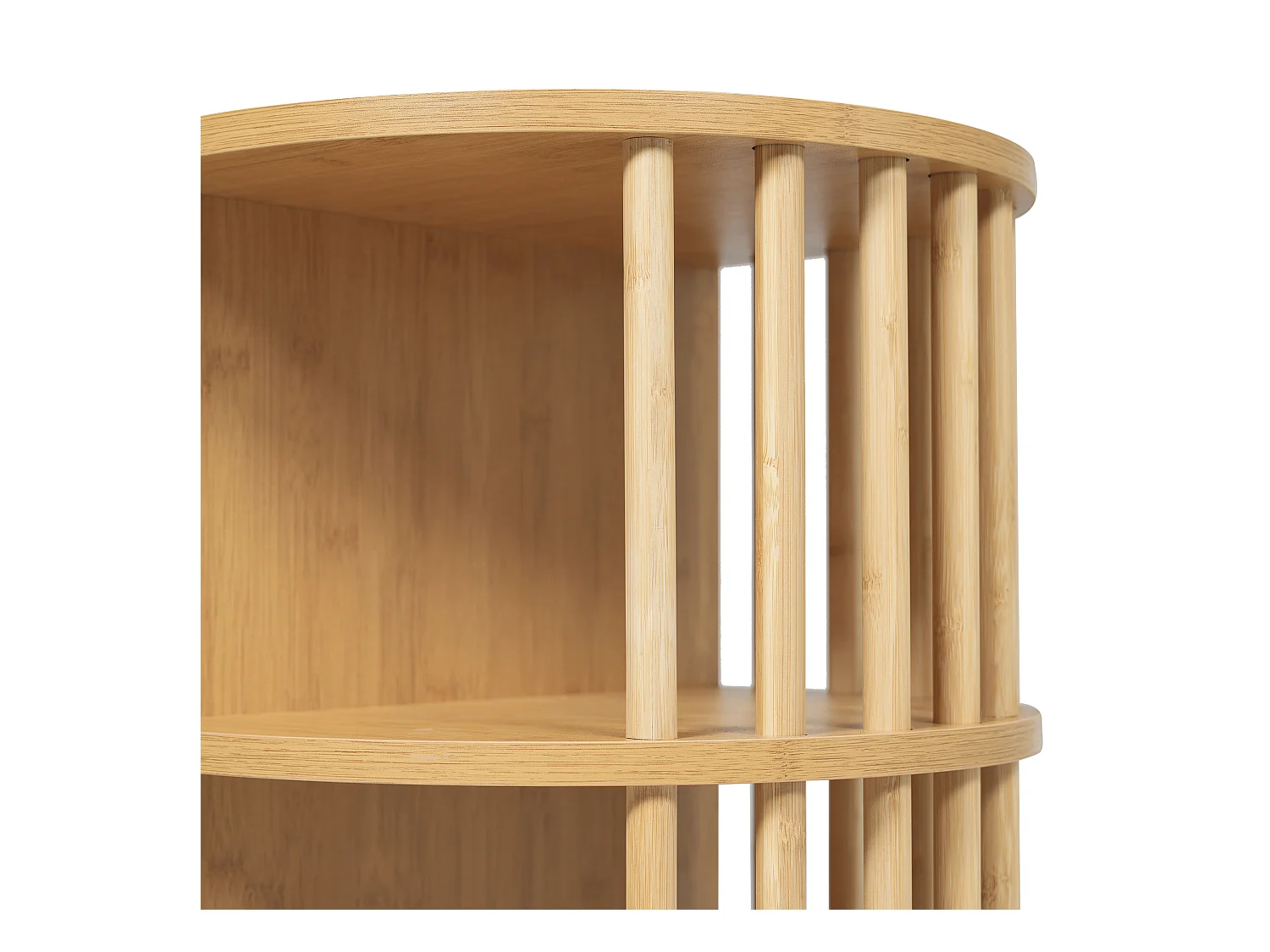 Commode en bois à 6 tiroirs - Commode avec 6 espaces de rangement ouverts et colonnes - deux pieds centraux réglables en hauteur