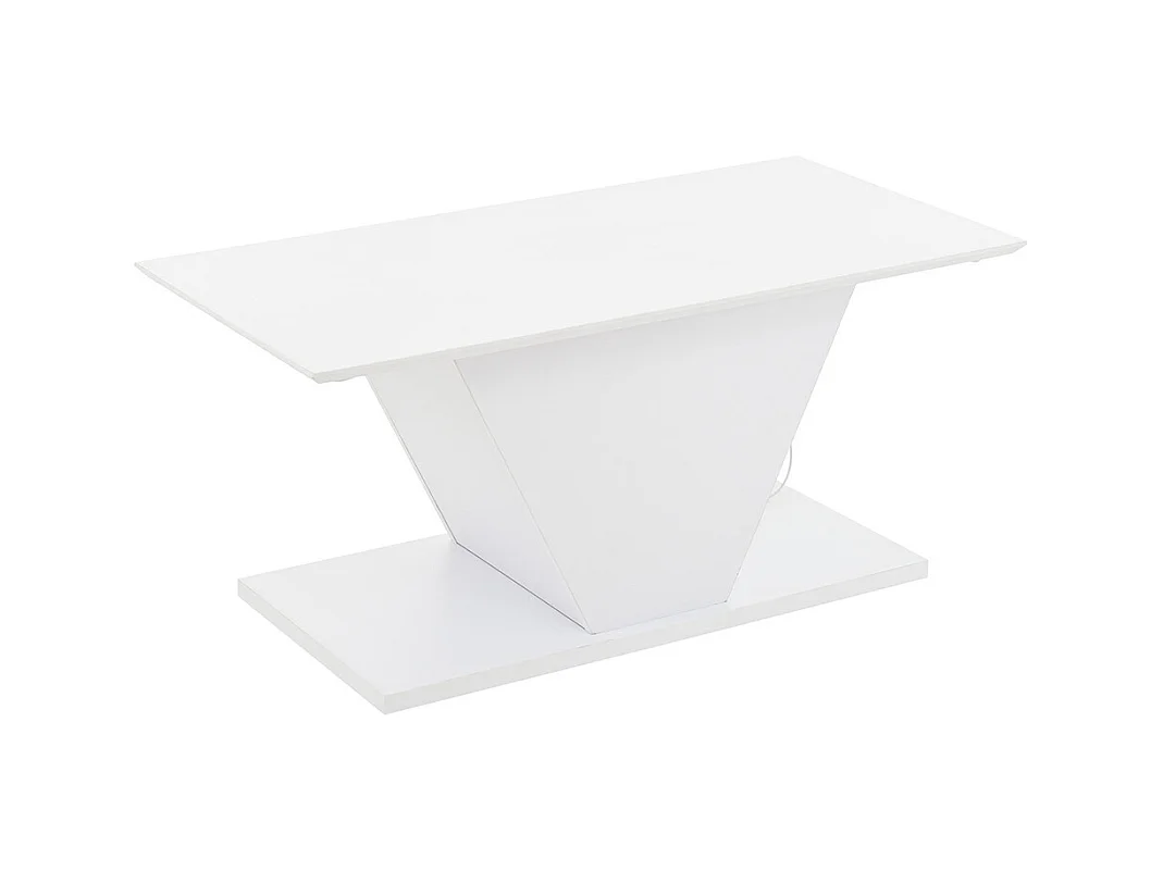 Table basse forme spéciale V LED éclairage brillante petit espace blanche d'appoint