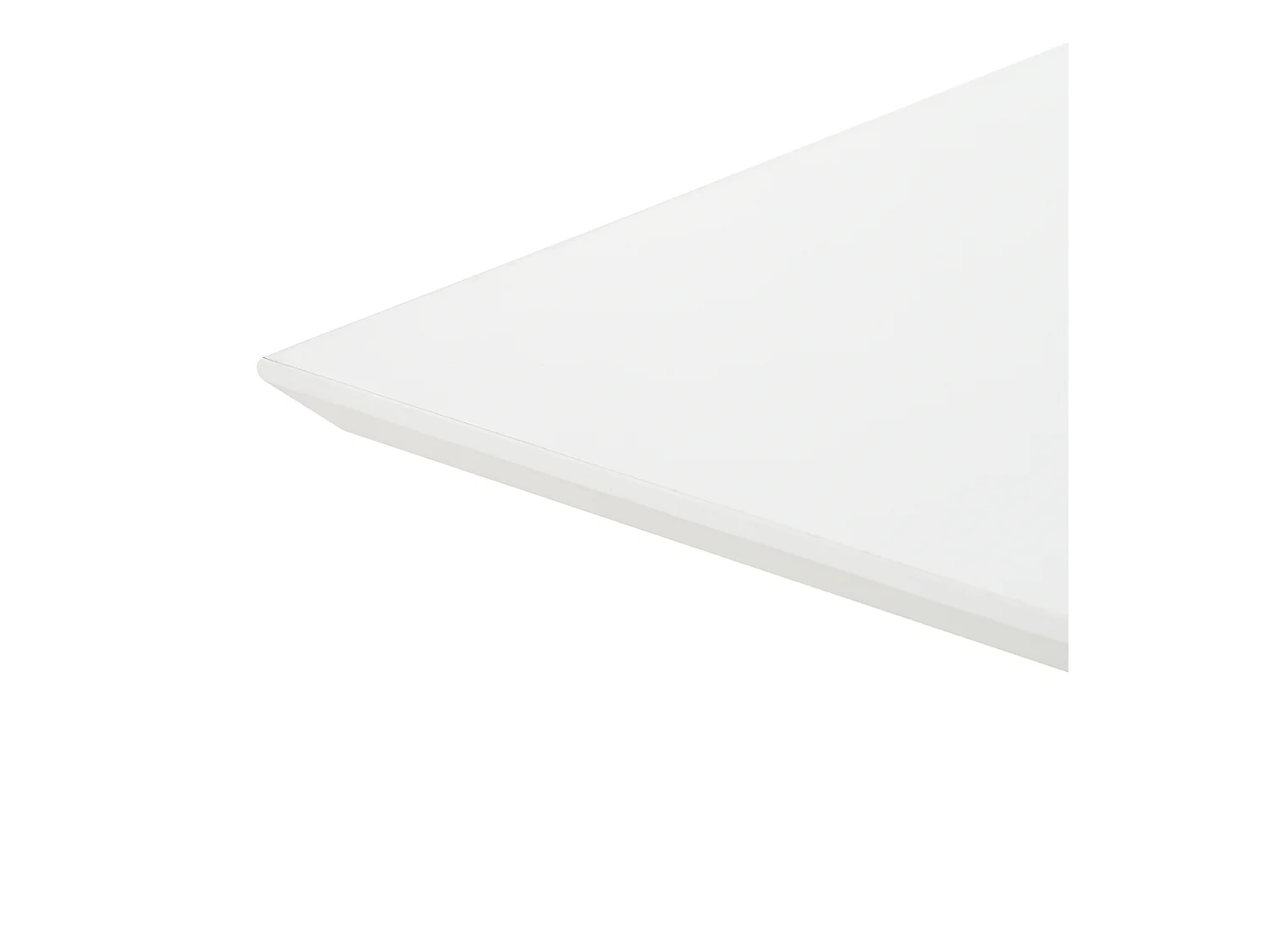 Biały stolik kawowy - Stolik kawowy z oświetleniem LED i kształtem litery V - do salonu